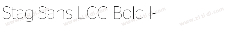 Stag Sans LCG Bold I字体转换